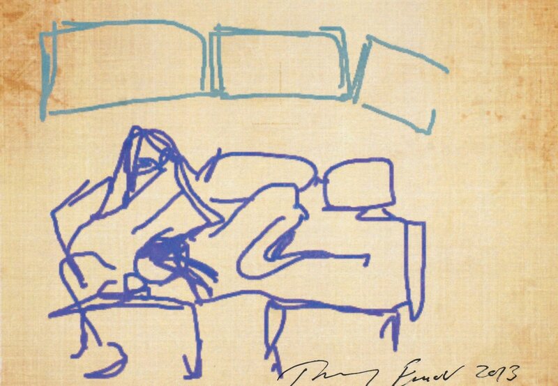 Tracey Emin, ‘iPad Postcard Sketches (4 works)’, 2013, Print, Digital Prints, Roseberys