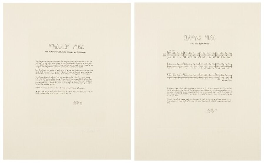 Two Scores, (Clapping Music & Pendulum Music)