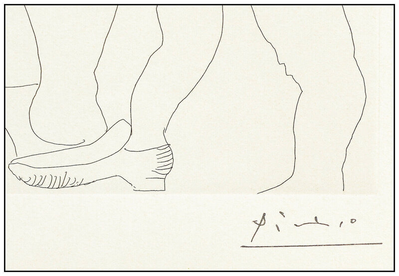 Pablo Picasso, ‘Couple et Voyageuse’, 1970, Print, Etching on Rives Paper, Original Art Broker