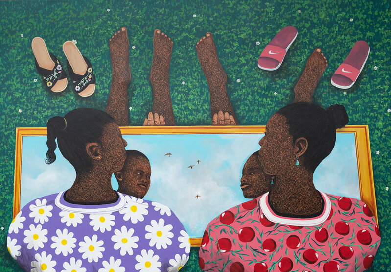Hamid Nii Nortey, ‘Self Reflection’, 2021, Painting, Acrylic on canvas, Christopher Moller Gallery