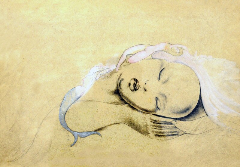 Hedda Sterne, ‘Dream’, ca. 1938, Drawing, Collage or other Work on Paper, Pencil and tempera on paper, Postmodernism Museum