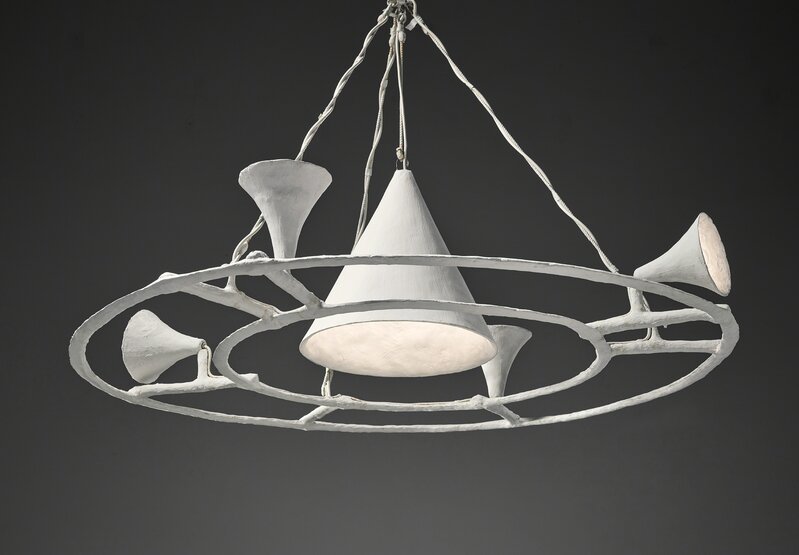 Alberto Giacometti, ‘Unique and large conic chandelier with four small cones, from the Tériade apartment, Paris’, ca. 1954, Design/Decorative Art, Plaster, Phillips