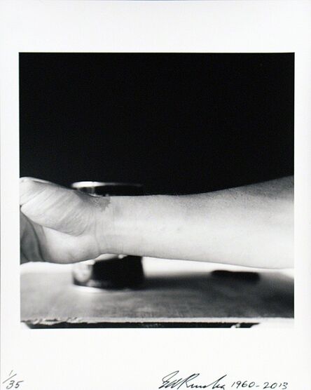 Ed Ruscha, ‘Self-Portrait of My Forearm 1960 and Self-Portrait of My Forearm 2014’, 1960-2014