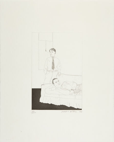 David Hockney, ‘Beautiful and White Flowers’, 1966-67