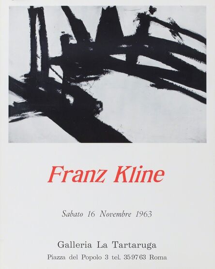 Franz Kline, ‘Franz Kline’, 1963