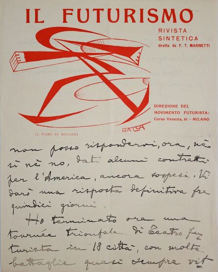Giacomo Balla, ‘Il Futurismo (2)’, 1915-1923