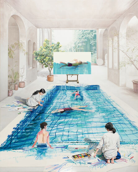 Bae Joon Sung, ‘The Costume of Painter - at the studio-swimming field 1’, 2020