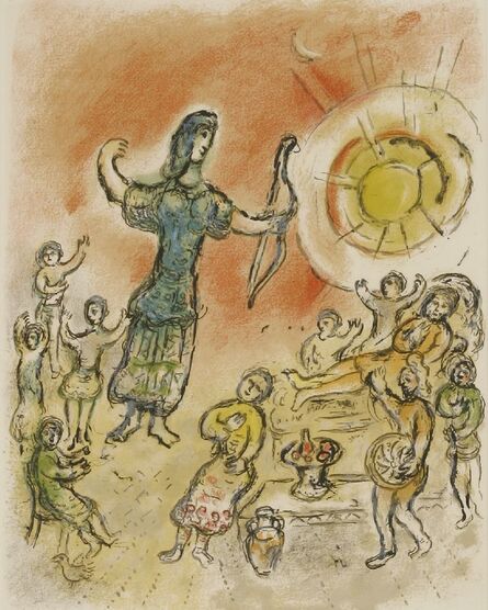 Marc Chagall, ‘Penelope and Ulysses Bow’, 1975