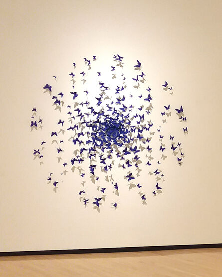 Paul Villinski, ‘Gyre (blue butterflies)’, 2017