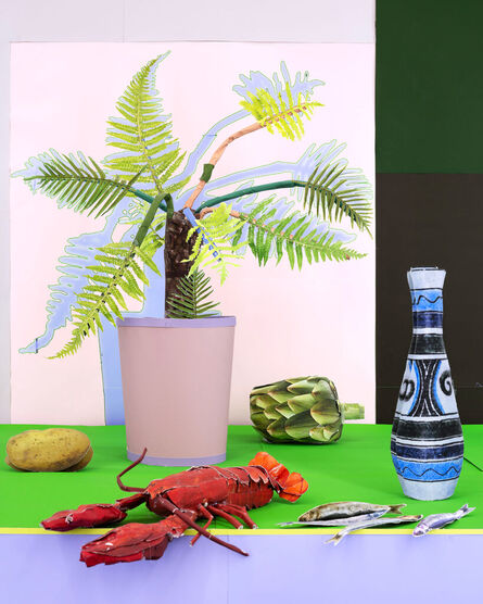 Daniel Gordon, ‘Lobster and Fern with Green Artichoke’, 2023