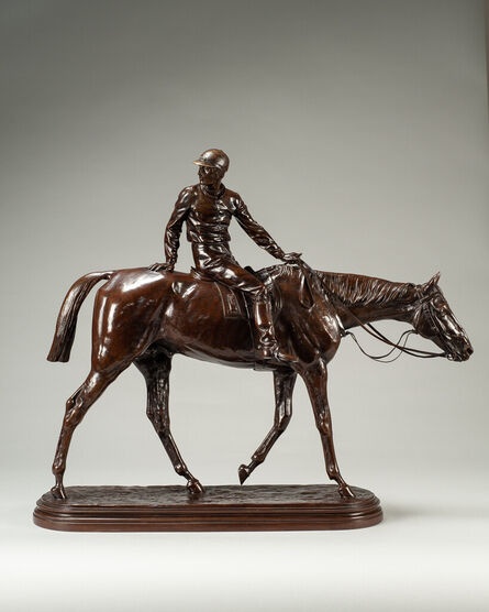 Isidore-Jules Bonheur, ‘Horse and Jockey ’, Conceived 1870’s this cast circa 1920