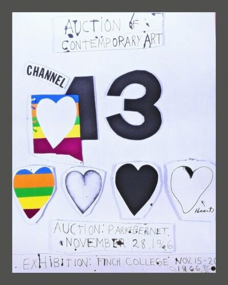 Jim Dine, ‘I Love Public Television (for Channel 13)’, 1966
