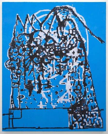 EJ Hauser, ‘mountain dwellers (blue)’, 2017