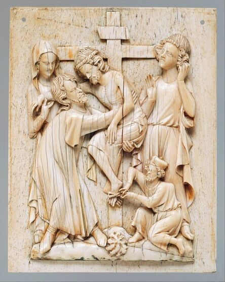 Unknown French, ‘Plaque with the Descent from the Cross’, ca. 1320–1340