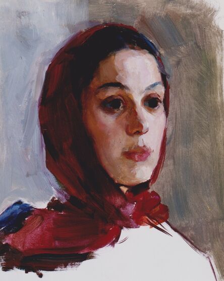 Marina A. Ivanova, ‘Girl with a red headscarf      ’, 1959