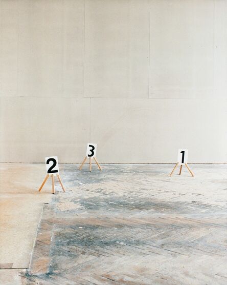 Nadja Bournonville, ‘Some Marks, a Square, and a Figure (triptych part 1/3)’, 2012