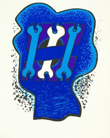 Sorel Etrog, ‘Key Head, Three Blues’, 1969