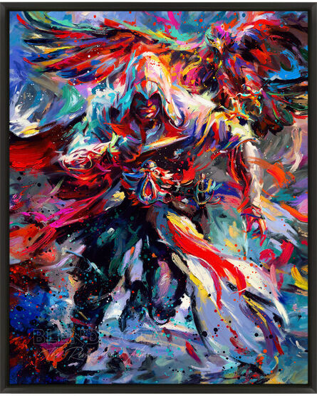 Blend Cota, ‘Assassin's Creed® Ezio & Eagle (Original Painting)’, 2023