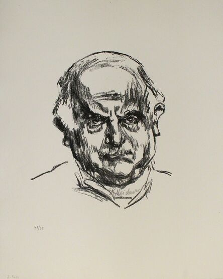 Ludwig Meidner, ‘Selbstbildnis en face’, 1965