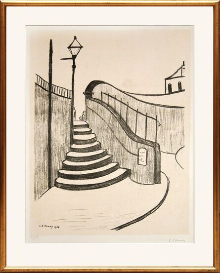 Laurence Stephen Lowry, ‘The Old Steps, Stockport.’, 1960
