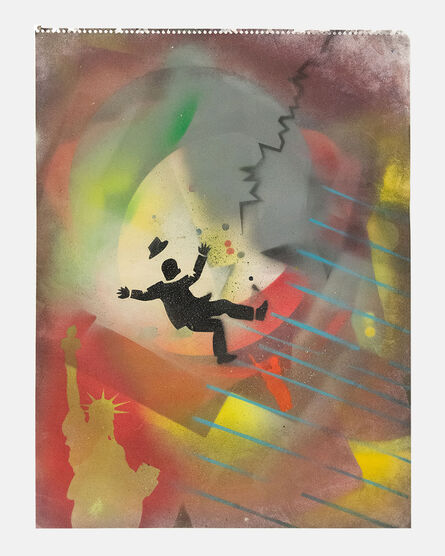 David Wojnarowicz, ‘Falling Man and Statue of Liberty ’, 1981