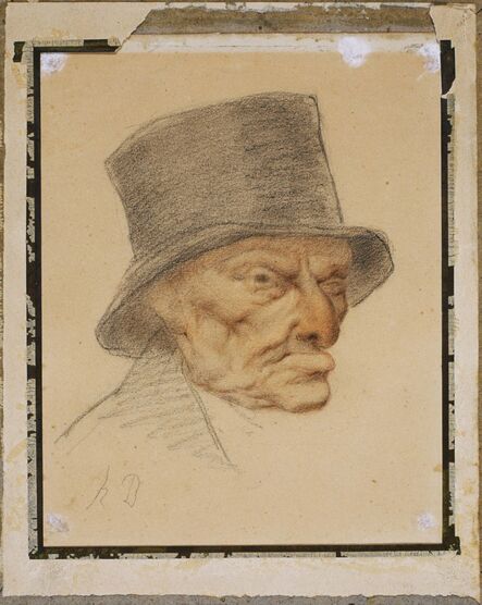Honoré Daumier, ‘Head of an Old Man’