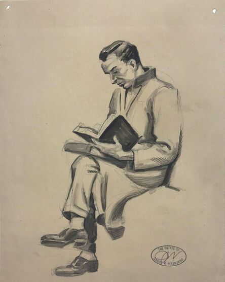 Daniel Ralph Celentano, ‘Man Reading’, circa 1935