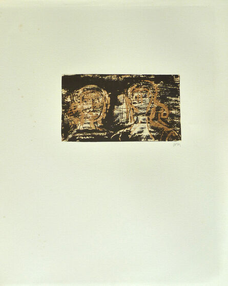 Henry Moore, ‘Two Heads, from: Poetry’, 1973