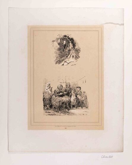 Nicolas-Toussaint Charlet, ‘The Grandma Tells her Grandchildren a Tale’, Early 19th century