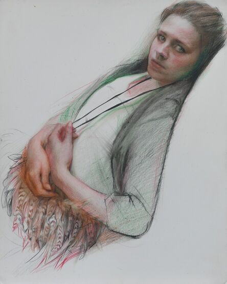 Steven Assael, ‘Nicole with Feathered Purse’, 2009