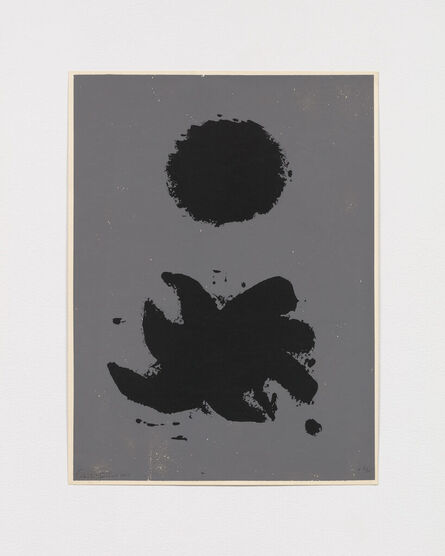 Adolph Gottlieb, ‘Black and Grey’, 1967