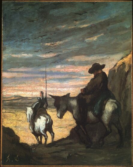 Honoré Daumier, ‘Don Quixote et Sancho Panza (Don Quixote and Sancho Panza)’, 1866-1868