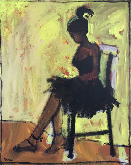John Maitland, ‘Degas Series- Seated Ballerina on Yellow’, 2019