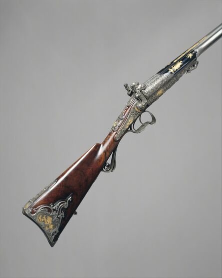Léopold Bernard, ‘Double-Barrel Breech-Loading Pinfire Shotgun’, 1866
