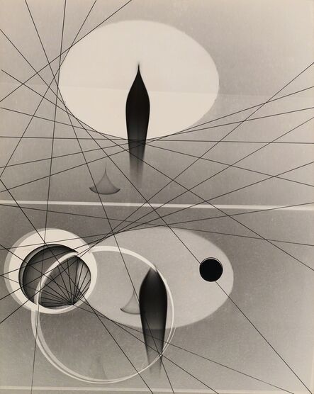 György Kepes, ‘Untitled (Abstract, ovals, crossing lines)’, 1940