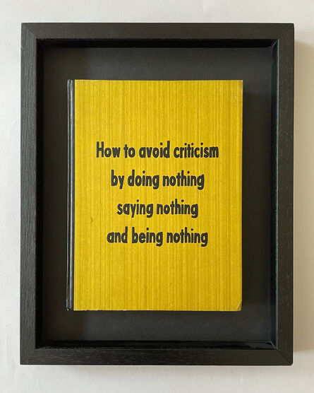 Johan Deckmann, ‘Avoid Criticism’, 2021