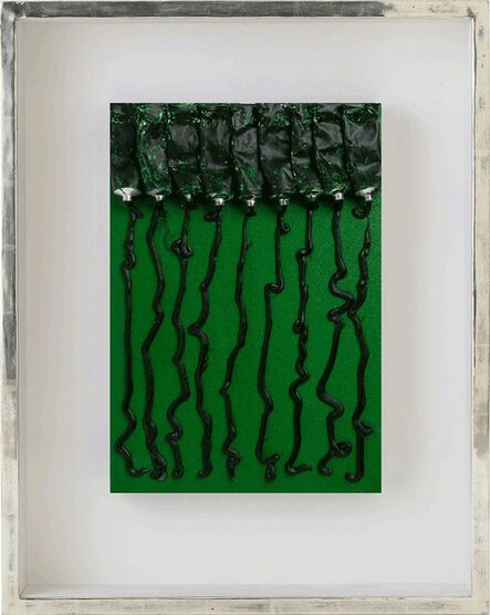 Arman, ‘Accumulation des tubes verts’, 1995