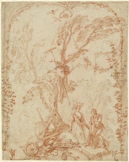 Jean-Antoine Watteau, ‘The Gallant Gardener’, ca. 1711-1712