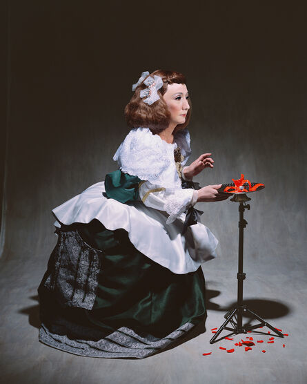 Yasumasa Morimura 森村 泰昌, ‘Living in the realm of the painting (The kneeling maid of honor)’, 2013