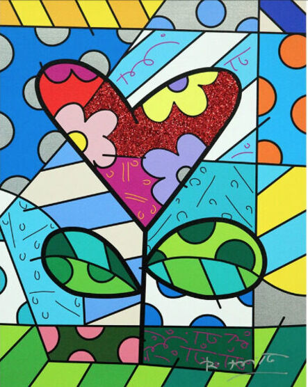 Romero Britto, ‘LOVE BLOSSOMS - LIMITED EDITION PRINT (SUBJECT TO AVAILABILITY) ’, 2022