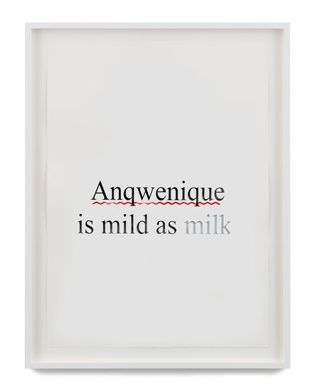 Deborah Roberts, ‘Anqwenique is mild as milk’, 2020
