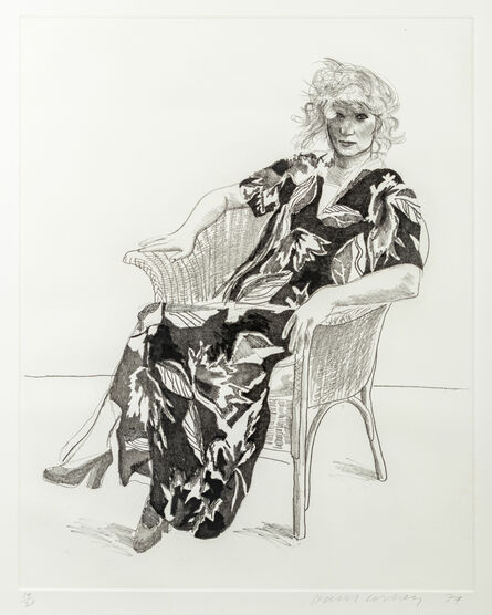 David Hockney, ‘Celia in a Wicker Chair’, 1974