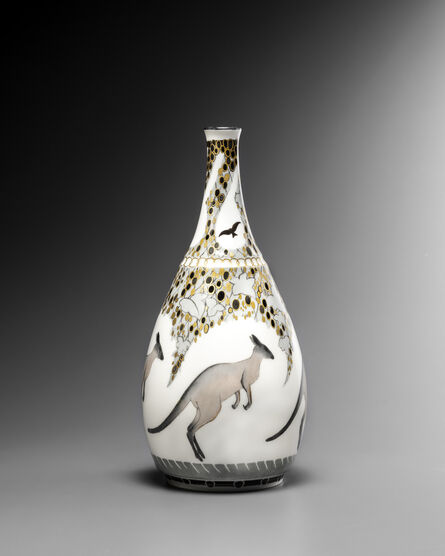 Juliette Vesque, ‘"Kangaroos” Vase’, 1922