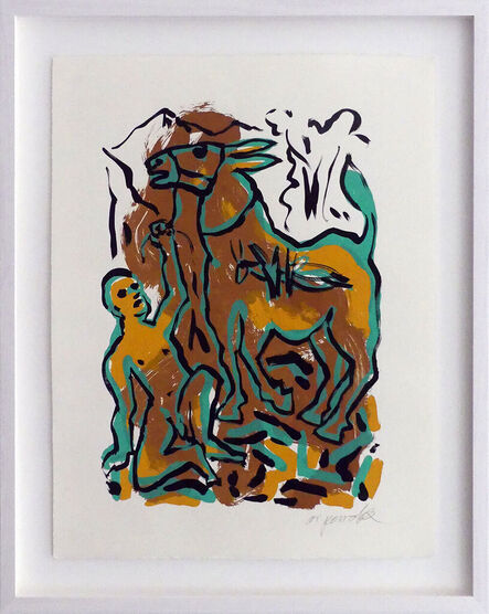 A.R. Penck, ‘Das Meer, der liebe Gott und das Muli ’, 1995