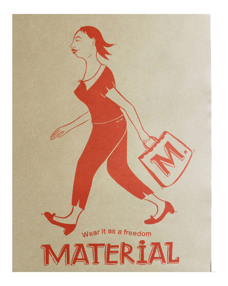 Margaret Kilgallen, ‘Material Logo Poster’, 2019