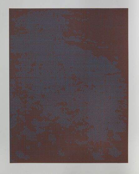 Corinne Laroche, ‘Blue on burned brown’, 2008