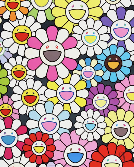 Takashi Murakami, ‘A Little Flower Painting: Pink, Purple, and Many Other Colors’, 2017