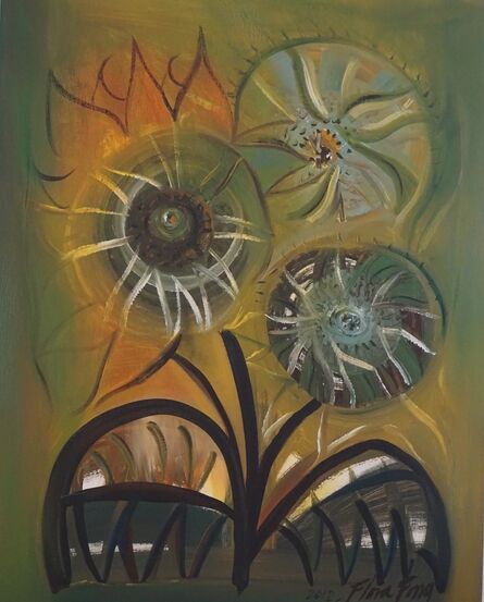 Flora Fong, ‘Tres Girasoles / Three Sunflowers’, 2012