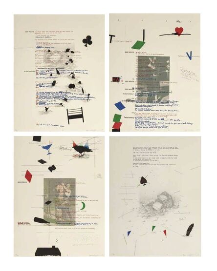Terry Allen, ‘Debris from the Text (R/I/N/G) (four works)’, 1981