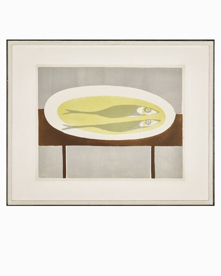 William Scott (1913-1989), ‘Fish on a plate’, 1951